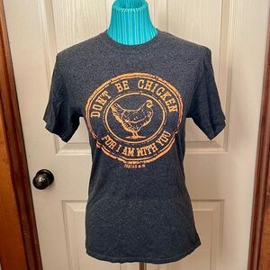 Don't Be Chicken For I Am With You ISAIAH 41:10 T-Shirt Sz Sm